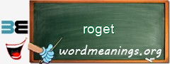 WordMeaning blackboard for roget